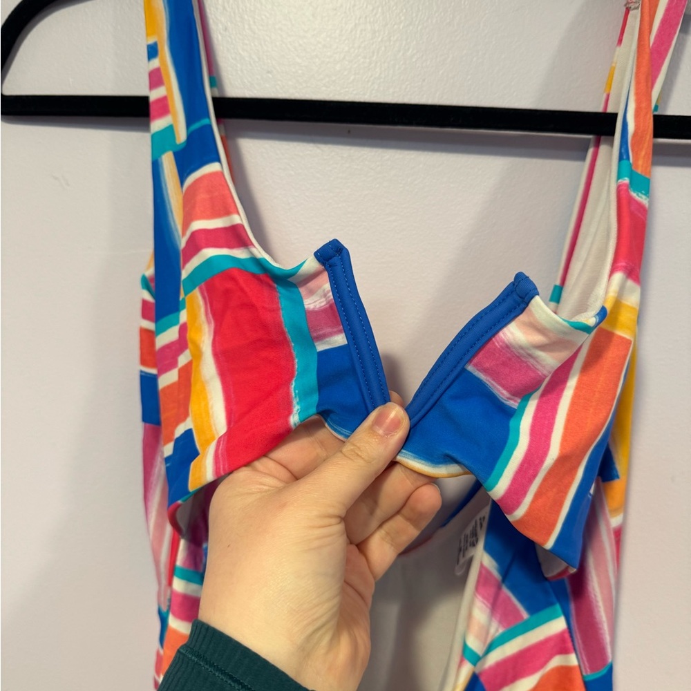 Bingo Surf Aztec print front cut out swimsuit - Picture 2 of 5